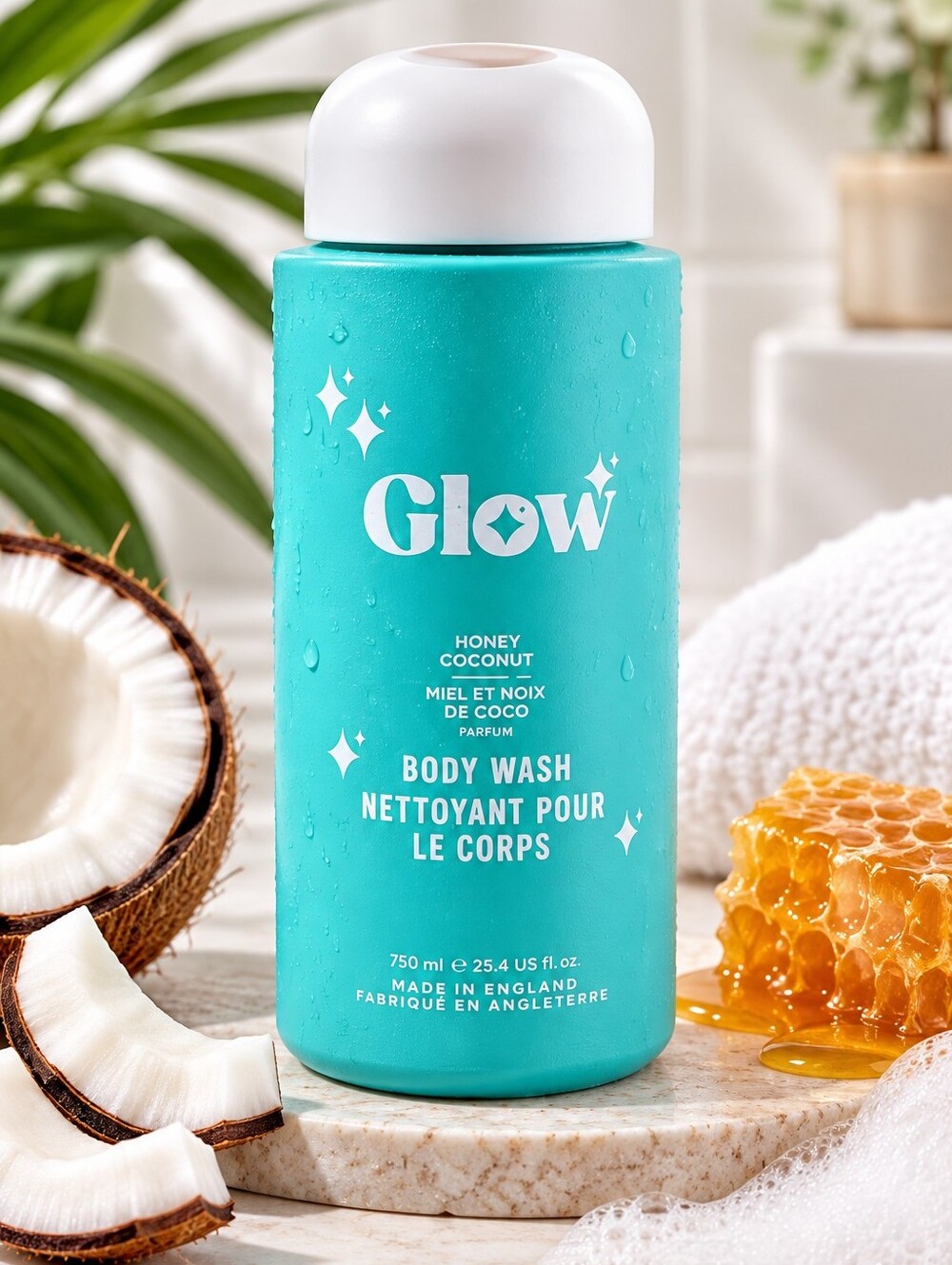 💙 GLOW - Honey Coconut Body Wash! MADE IN ENGLAND!